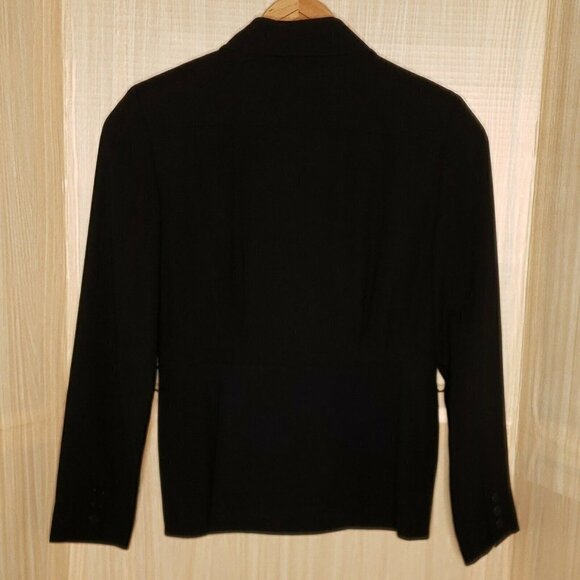 Ann Taylor Womens Vintage Black Blazer 4 - Picture 2 of 9